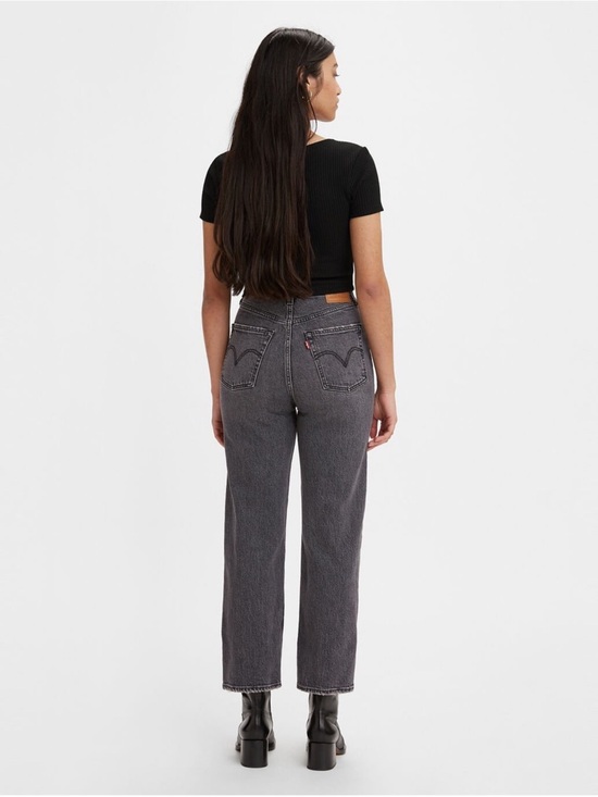 Levi's Denim - Levi's Ribcage Straight Button Fly Jeans Size 32 High Rise Gray Wash
Denim Chic